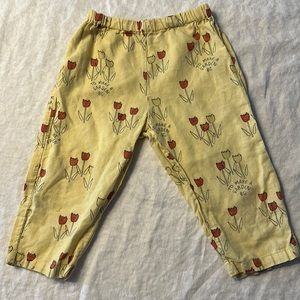 Bobo Chose poppy prairie loose cotton pants USED PLAY CONDITION please read